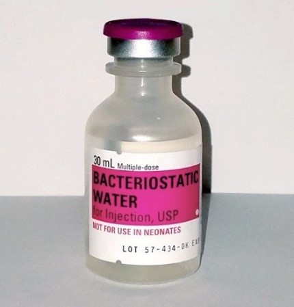 Bottle of Bacteriostatic Water