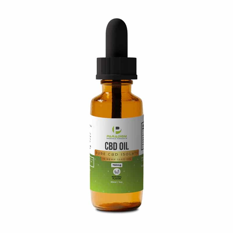Natural CBD Isolate in Hemp Seed Oil 750mg
